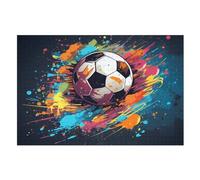 Football Sport Wooden Jigsaw Puzzle for Adults 1000 Piece Puzzles for Kids Challenging Game （75×50cm）