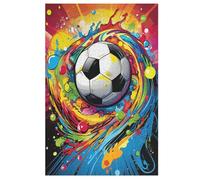 Football Sport Wooden Jigsaws Puzzles for Adults 1000 Jigsaw Puzzle, Decompressing Intellectual Educational Toy for Kids 78×53cm