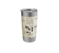 Football Sporting Equipment Graphic Stainless Steel Insulated Tumbler