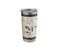 Football Sporting Equipment Graphic Stainless Steel Insulated Tumbler