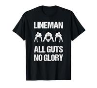 Football Sports Lineman All Guts No Glory Offensive Lineman T-Shirt