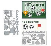 Football Sports Metal Die Cuts for Card Making,Grass Ball Card Cutting Dies Cut Stencils DIY Scrapbooking Album Decorative Embossing Paper Card Embossing Craft