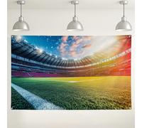 Football Stadium Backdrop, Dynamic Sports Arena Photography Background, Event Decorations for Soccer Games, Outdoor Indoor Party Supplies 71x43 Inch