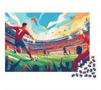 Football Stadium Crowd 1000pcs Mini Puzzle For Adults Challenging | 70x50cm Cardboard Home Decor Smooth Surface Birthday Gift Brain Training