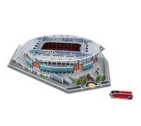 Football Stadium Model 3D Puzzles: DIY 3D Soccer Field Jigsaw Building Kit for Adults and Kid Home Bedroom Office Decoration (85pcs)