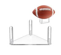 Football Stand, Acrylic Holder with Clear Design, Sports Display for Balls, Portable Build, Stable Feature, Storage Tool, Home Accessory for Table Gym and Bedroom 4.72x4.72x4.72 Inches