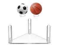 Football Stand - Acrylic Volleyball Rack for Sports Display, Basketball Soccer Stand with Sturdy Clear Design, Modern Sports Ball Holder for Home Gym Table Bedroom Storage, Outdoor