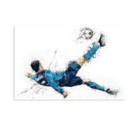 Football Star Cristiano Poster Ronaldo Poster 70 Canvas Poster Wall Art Decor Print Picture Paintings for Living Room Bedroom Decoration Unframe-style 16x24inch(40x60cm)