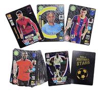 Football Stars Trading Cards Collection, 55 Cards Set, Gold Silver Black Editions, Soccer Legend (black)
