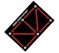 Football Step Training Mat - Portable Training Mat, Athletic Training | Ball Control Equipment for Skill Development, Tool