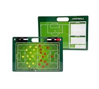 Football Strategy Coaching Board, Magnetic Soccer ES Dry Erase Board Double-Sided 41x28.5 cm with Particles