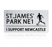 Football Street Sign for Newcastle, I Support Newcastle Metal Signs, Newcastle United Gifts Football Metal Poster Wall Decor for Newcastle United Merchandise Sign Newcastle United Gifts for Men Boys