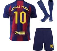 Football Strip Kids Adult 2025/2026#10 Soccer Jersey Kits for Boys Girls Gifts Junior Full Football Set