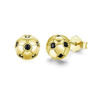 Football Stud Earrings 925 Sterling Silver for Boys Small Silver Ball Earrings Ball Jewellery Thanksgiving Gift Valentines for Kids Earrings Gifts (#1)
