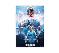 Football Superstar Erling Braut Haaland Poster Canvas Poster Bedroom Decor Sports Landscape Office Room Decor Gift Unframe-style 16x24inch(40x60cm)