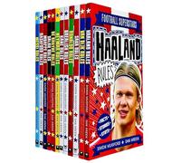 Football Superstars 12 Books Collection Rules Mega Pack Set By Simon Mugford & Dan Green(Fact,Stories & Starts)(Rolando, Neymar, Messi, Kane, Mbappé, Rashford, Haaland, Salah, De Bruyne & More)