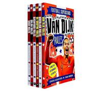 Football Superstars 6 Books Series 2 Collection Set By Simon Mugford & Dan Green (Fact,Stories & Starts)(Van Dijk Rules, Grealish Rules, De Bruyne Rules, Rashford Rules, Salah Rules, Saka Rules)