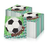 Football Table Napkins,Soft Paper Tissues,Green Football Theme Party Tissues for World Cup and Birthday Table Decoration