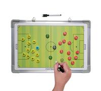 Football Tactics Board, Erasable Football Planning Board with 2 Whiteboard Markers, for Game Analysis, Player Development, Referee Training