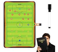 Football Tactics Board Magnetic, Professional Coaching Equipment with Magnetic Pieces and Marker, Training Demonstrations and Strategy Planning Tool, Portable Design for Team Sessions