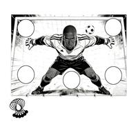 Football Target Net - Accuracy Training Cloth, Goal Practice Screen, Strike Zone Trainer | Precision Sh0oting Aid Equipment System for Soccer Drills Backyard Practice 110.24x72.05 inches