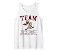 Football Team Jesus Christian Faith Bible Game Day Sports Tank Top