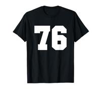 Football Team Number 76 American Rugby Team, Cool Numbered T-Shirt