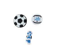 Football Teams Croc Charms Set, Badges with Football and Scarf Designs, Multi-coloured (Preston North End FC)