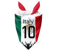Football Themed Dog Bandana, Adjustable Triangle Dog Neckerchief Scarf for Small Medium Dogs Puppy Cats, Printed Country Name and Number, For Daily Wear & Sports Fan Gift