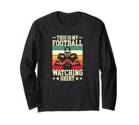 Football This is My Football Watching Shirt Long Sleeve T-Shirt