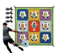 Football Throwing Game - Foldable Interactive Flannel Mat with Goals for Teens Football Shooting Game for Parties | Indoor Outdoor Yard Home Garden Patio