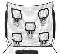 Football Throwing Net, Quarterback Training Equipment for Indoor Outdoor Rugby Practice, Easy Setup Backyard Field Gym