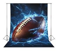 Football Thunder Photo Backdrop Polyethylene Studio Background for Photography Video Broadcast Photoshoot