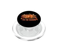 Football tis the season pumpkin all autumn thanksgiving PopSockets PopGrip for MagSafe