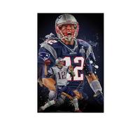 Football Tom Brady Poster Canvas Poster Wall Art Decor Print Picture Paintings for Living Room Bedroom Decoration Unframe-style 12x18inch(30x45cm)