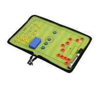 Football Training Board - 27cm Leather Strategic Board | Portable Training Tool With Markers | Allows Coaches To Plan Strategies And Simulate Plays