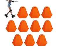 Football Training Cones, Pack of 10 High Visibility Portable, Football Training Cones for Sports Training, Basketball, Skating, Pet Training, Athletics, Coaching, Garden and