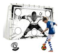 Football Training Equipment Portable Soccer Target Accuracy Net Compact Folding Practice Trainer Precision Aid Adjustable Goal Target Net Durable Mesh Frame Skill Improvement Kit | Backyard T