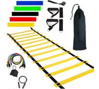 Football Training Equipment - Speed Training Equipment with Agility Scale, Football and Adjustable Training, Long Lasting Agility Training Set, Equal