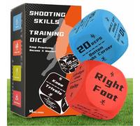 Football Training Gifts for Boys, Mellbree 2Pcs Shooting & Keepy Uppy Training Dice Set, Football Training Equipment for Indoor & Outdoor Games, Boost Soccer Skills with Fun Practice