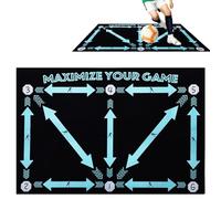 Football Training Mat 90x60cm Football Mastery Mat Non Slip Dribble Ball Control Training Carpet Sports Silent Soccer Sports Mat Portable Soccer Training Mat Football Skills Mat for Football Training