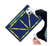 Football Training Mat Football Footstep Training Mat Sports Auxiliary Prop Non Slip Pace Ball Handler Equipment(Color 2)