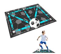 Football Training Mat,Football Practices Training Mat-Silent Shock Absorption Football Training Equipment Anti-Skid Soccer Footwork Mat Training Improve Football Skills Mat for Kids Youths Adults