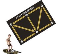 Football Training Mat, Football Training Mat - Football Training Equipment - Agility Footstep Training Mat Silent Football Practice Equipment
