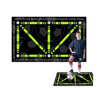Football Training Mat - Footstep Exercise Machine Machine Washable Practice Aids | Training Pads For Football Exercises - For Kids Boys Youth Athlete Player StudentApartment Living Room Workout