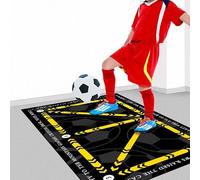 Football Training Mat for Kids - Soccer Training Mat - Non-Slip Ball Control Training Mat - Essential Gym Mat for Football Skills Development and Step Training (G, 23.6×35.4In)