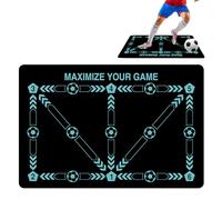 Football Training Mat for Soccer Skills and Practice - Anti-Skid Shock Dribble Silent Carpet for Ball Control - For Kids Adults Indoor (60×90cm)