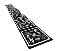 Football Training Mat - Increases Agility Speed, Internal Ladder Grid Pattern, 3.6 Metre Total Length + 40 Cm Wide Frame, Non-Slip Diatom Mud Mineral Composite -