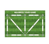 Football Training Mat Non Slip Foldable Indoor Ourdoor Equipment Football Training Mat(White -80x120cm)