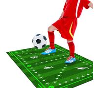 Football Training Mat, Non Slip Football Mat Training, Football Mastery Mat for Improving Dribbling, Ball Control Soccer Training Mat,Football Step Training Equipment for Kids Adult (Green B, 40*60cm)